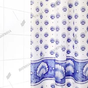 VILINA Занавес для ванной комнаты 180 x 180 см Для бережливых 1631BL