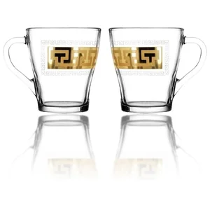 ГУСЬ ХРУСТАЛЬНЫЙ Набор кружек (2шт.) 250 мл. Греческий узор EAV03-1649/S/O