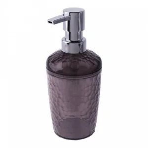 DELTA Диспенсер для жидкого мыла 350 мл Natural stone BQ1215ЧРПР черный прозрачный