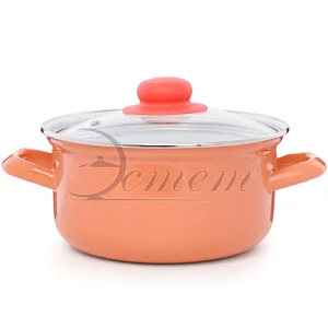 ЭСТЕТ Кастрюля 2,0 л ЭТ-72701 цилиндрическая абрикосовая