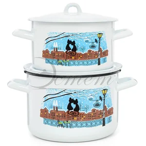 ЭСТЕТ Набор посуды 4 пр Коты на крыше цилиндрический 2,9 л 4,3 л ЭТ-72821