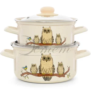 ЭСТЕТ Набор посуды 4 пр Совы 2,0 л 3,0 л  ЭТ-72897