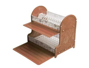 STARSPLAST Сушилка для посуды 94063 бежево-коричневый