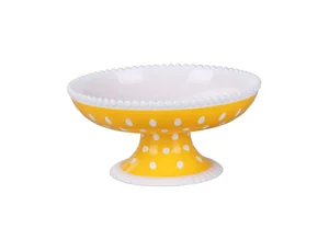 АЛЬТЕРНАТИВА Конфетница Горошек М 4923 желтый
