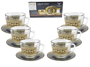 ГУСЬ ХРУСТАЛЬНЫЙ Набор чайный 12 пр.Версаче EAV08-1337/391/S