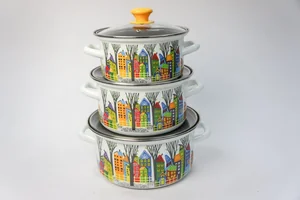 КМК Набор кастрюль (6пр.) Домики1 Экстра