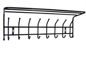 НИКА Вешалка настенная металлическая ВП8/Ч черный