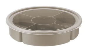 М ПЛАСТИКА Менажница с крышкой 5 секций М 1123 капучино