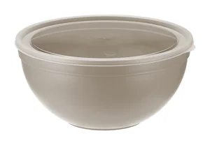 М ПЛАСТИКА Миска с крышкой 4 л М 1304 капучино