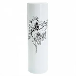 PASABAHCE Ваза 265 мм Магнолия на белом 43767/DPP