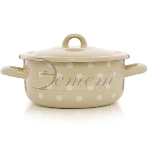 ЭСТЕТ Кастрюля 1,45 л Горошинки ЭТ-71901 цилиндрическая