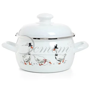 ЭСТЕТ Кастрюля 2,0 л Гуси ЭТ-72793 полусфера