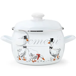 ЭСТЕТ Кастрюля 3,5 л Гуси ЭТ-72794 сферическая