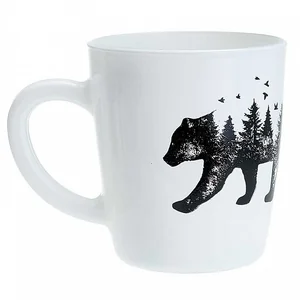 PASABAHCE Кружка 300 мл  Медведь 55531DPP белый