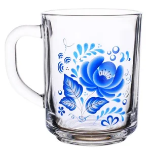 PASABAHCE Кружка 250 мл ГЖЕЛЬ лепковая деколь 55029/017