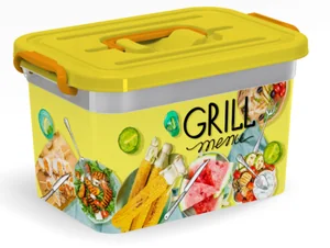 ПОЛИМЕРБЫТ Контейнер 6,5 л. Grill menu 4380996