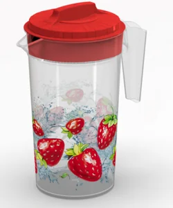 ПОЛИМЕРБЫТ Кувшин с крышкой 1,2 л 4314801/4314808 микс