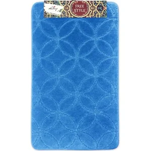 SHAHINTEX Коврик FREE STYLE 60*100 00-00004658 ГОЛУБОЙ 11