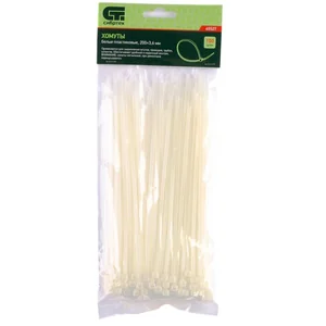 СИБРТЕХ Хомуты, 200 x 3,6 мм, пластиковые, белые, 100 шт. 45527