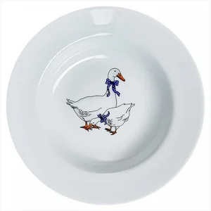 ДФЗ Тарелка 200 мм глубокая Идиллия Гуси 9С1814