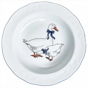 ДФЗ Тарелка 220 мм глубокая Надежда Гуси 9С1660