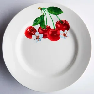КУБАНЬФАРФОР Тарелка десертная 17,5см Вишенка 57