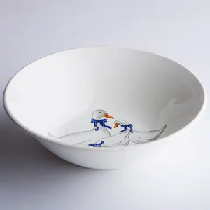 КУБАНЬФАРФОР Салатник 600 мл. Гуси 93