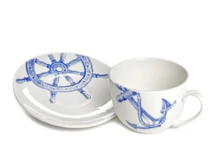 КУБАНЬФАРФОР Набор чашка+блюдце Соната Океан