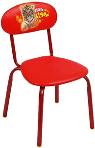 НИКА Стул детский винилискожа СТУ5/8 с тигренком алый