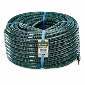 DELTA Шланг поливочный ВОЕННЫЙ 1/2 дюйма, 50 м, армированный, 3-х слойный, черно-зеленый