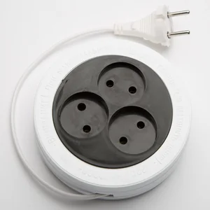 DELTA Сетевой удлинитель 5 м круглый (тип рулетка)