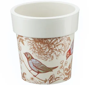 М-ПЛАСТИКА Кашпо ТУБУС ДЕКО  5,0 л. М 3170 птицы