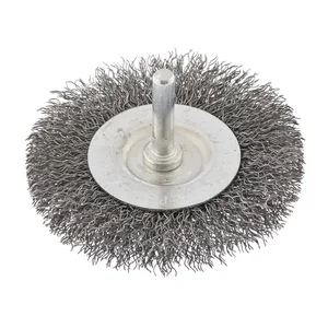 СИБРТЕХ Щетка для дрели, 75 мм, плоская со шпилькой 744487