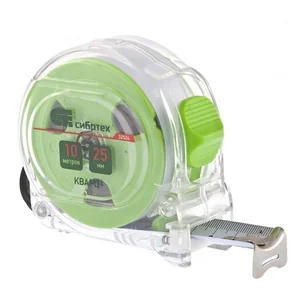СИБРТЕХ Рулетка Кварц, 10 м х 25 мм. 32524