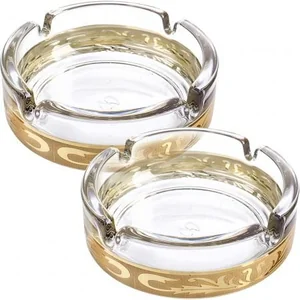 ГУСЬ ХРУСТАЛЬНЫЙ Набор пепельниц (2шт) Русский узор EAV49-4036