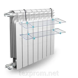НИКА Сушилка для белья на батарею отопления СБ6-65 белый