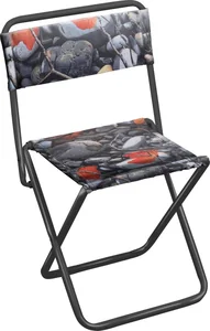 НИКА Стул со спинкой походный ПС2/4 кленовые листья с камнями