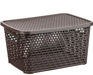 М-ПЛАСТИКА Ящик универсальный 23 л. Ротанг М 2371 коричневый
