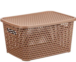 М-ПЛАСТИКА Ящик универсальный 23 л. Ротанг М 2371 бежевый