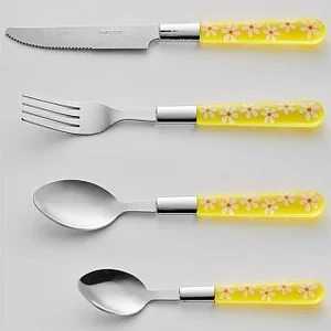 WEBBER Столовый набор 24пр. Ромашка BE 010P24/2 желтый