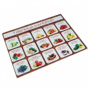 ALPENKOK Доска разделочная 30х40 см Таблица калорий AK 9006