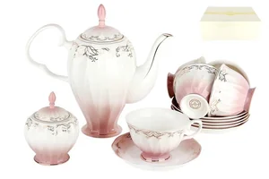 КОРАЛЛ Набор чайный 14пр. Симфония розовая ZS014-3(14PCS)