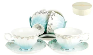 КОРАЛЛ Набор чайный 12пр. Симфония голубая L590-3(6/12)