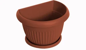 М-ПЛАСТИКА Кашпо настенное Ливия 220 мм. М 3111 терракотовый