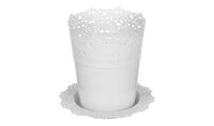 М-ПЛАСТИКА Кашпо Ажур 150мм. М 3092 белый