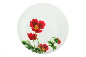 КОРАЛЛ Тарелка обеденная 23 см Красные маки LX7693/23