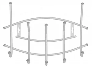 НИКА Вешалка настенная Ника-Премиум ВНП3/С серебро