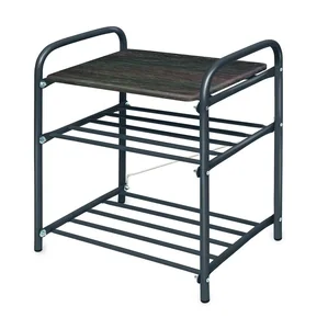 НИКА Банкетка для обуви Б2/ДШ дуб шале темный