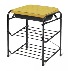 НИКА Банкетка для обуви БП3/ГЧ горчичный