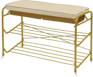 НИКА Этажерка для обуви ЭТП3/З золотой